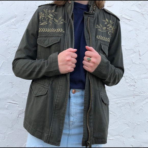 Forever 21 Jackets & Blazers - Forever 21 Military Style Jacket with Gold Detail